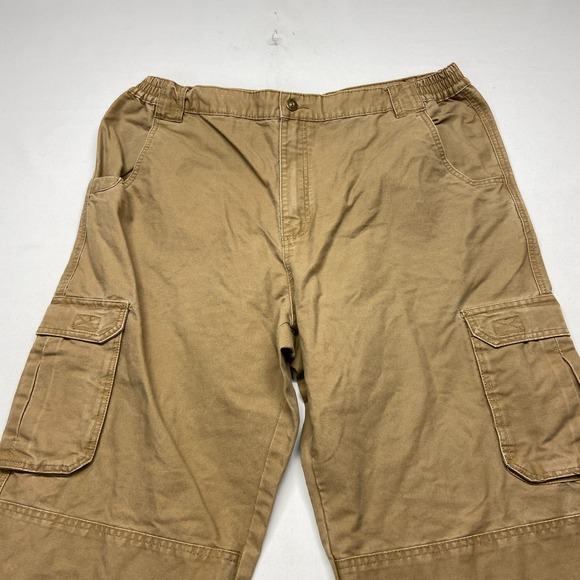 Cabela's Trail Hiker Cargo Pants Mens 38 X 30 Brown Pockets Straight Leg Zip Fly - Picture 4 of 16